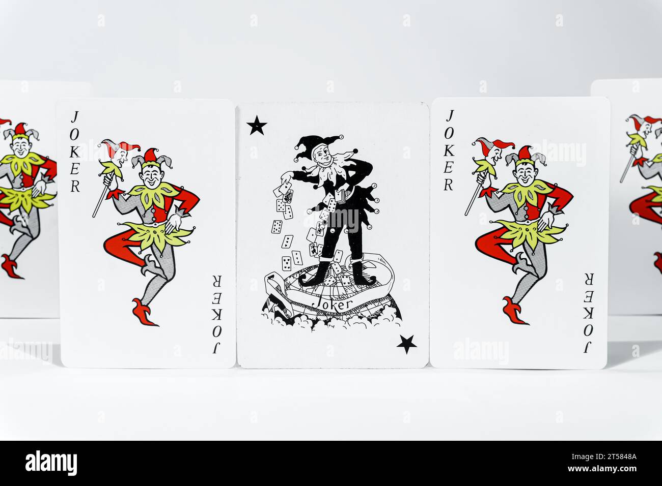 Joker Spielkarte Hi-res Stockfotos Stockfoto