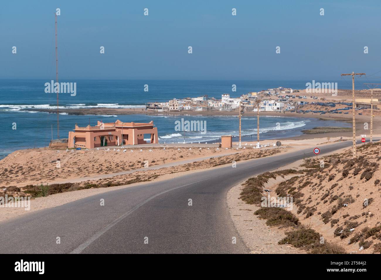 Blick auf Tifnit, Maroc Stockfoto