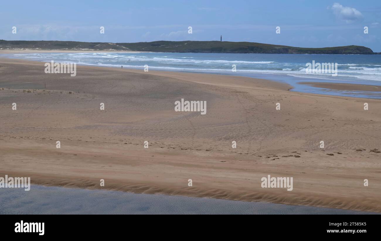 Strand in Valdovino, Glaicia, Nordwesten Spaniens, Europa Stockfoto