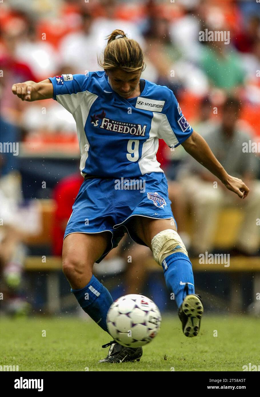 Mia Hamm, Washington Freedom, Wusa, 06/22/2002 Stockfoto