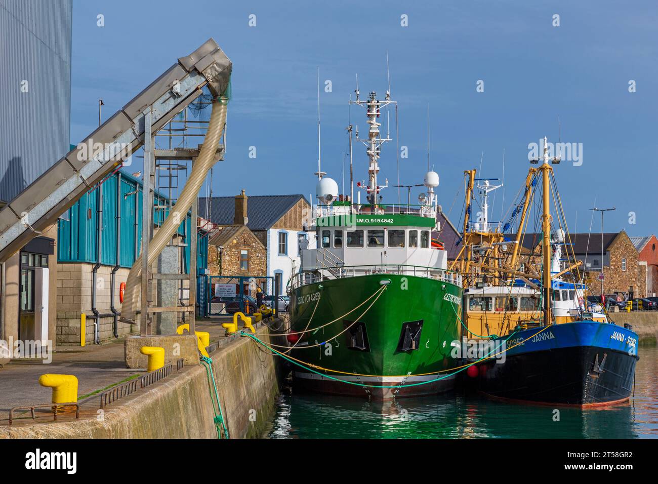 Trawler, Howth Harbour, County Dublin, Irland Stockfoto