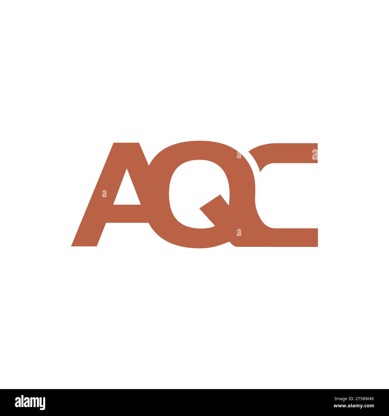 AQC-Letter-Logo auf weißem Hintergrund. AQC Creative Initials Letter Logo Konzept. AQC Creative Initialen Letter Logo Konzept Design Vektor Stock Vektor