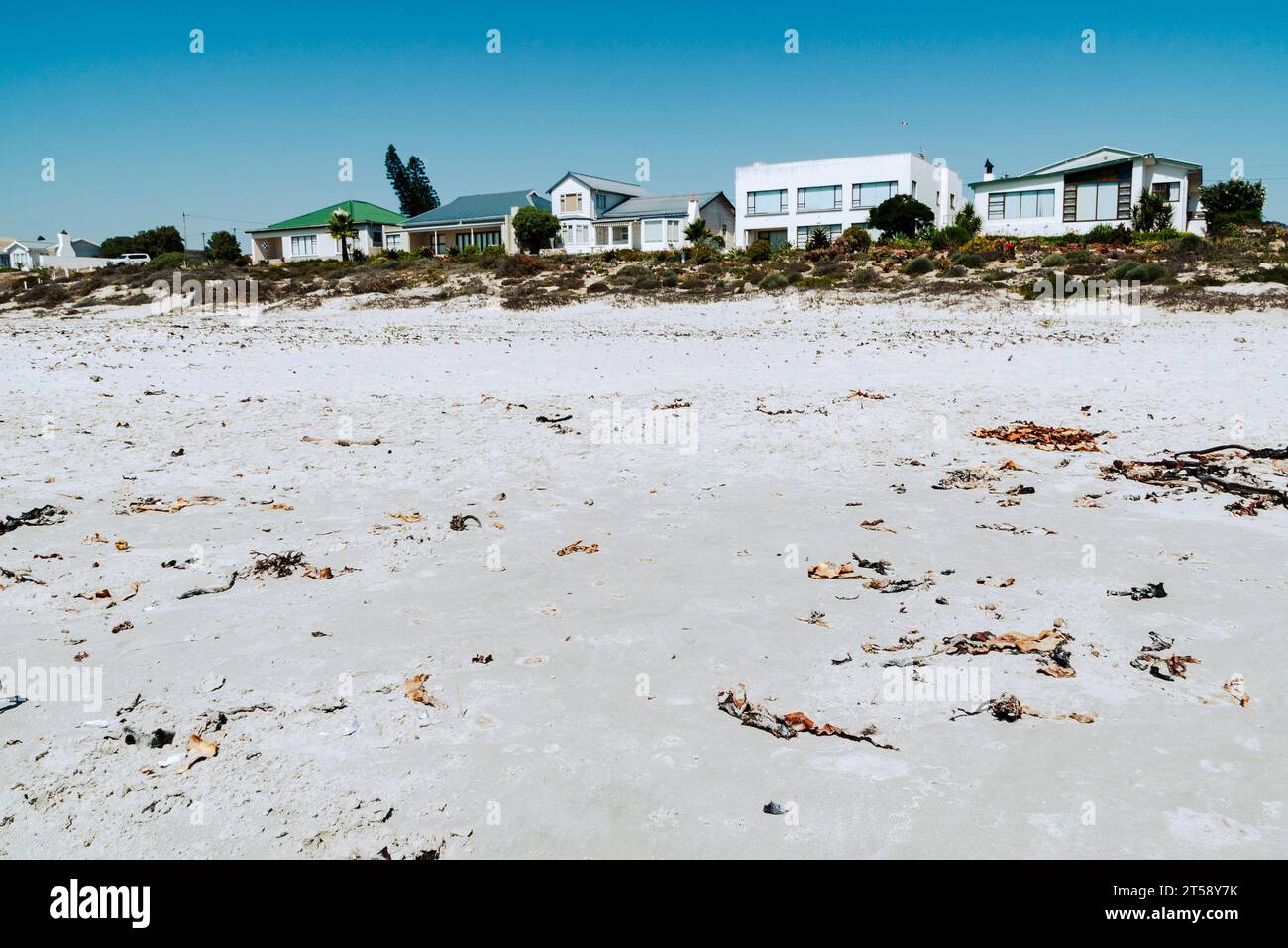 Strandanlagen in Lamberts Bay in Südafrika Stockfoto