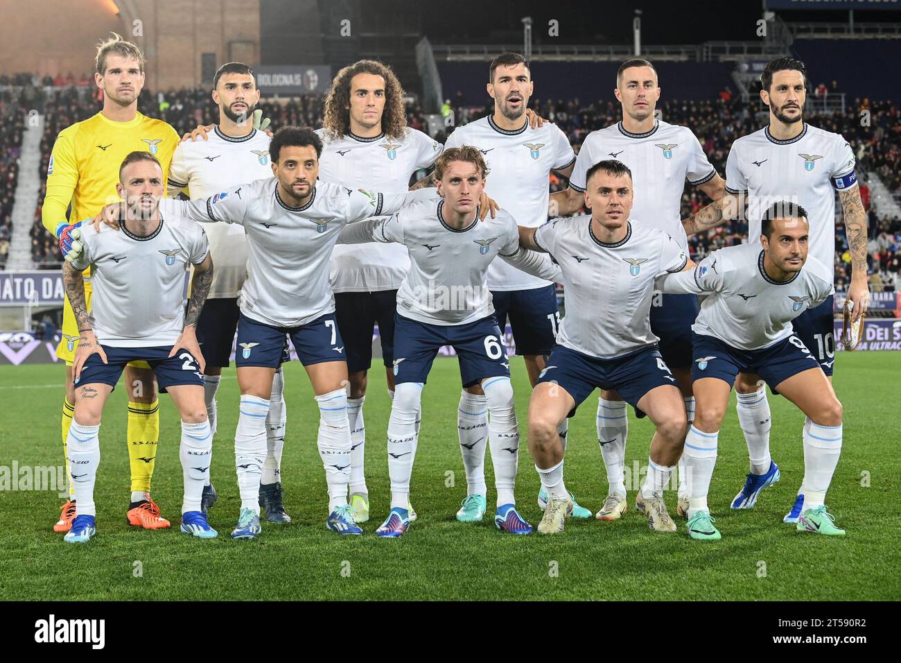 Bologna, Italien. November 2023. SS Lazio Fototeam während des Spiels Bologna FC vs SS Lazio, italienische Fußball Serie A in Bologna, Italien, 03. November 2023 Credit: Independent Photo Agency/Alamy Live News Stockfoto