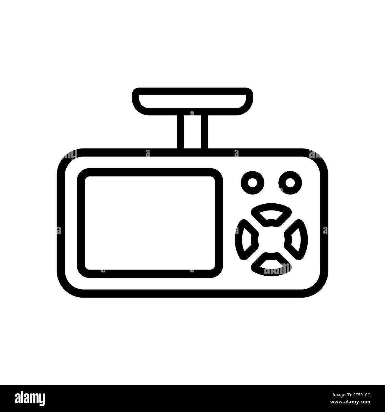 Symbol für Umrissvektor des Laufwerks Stock Vektor