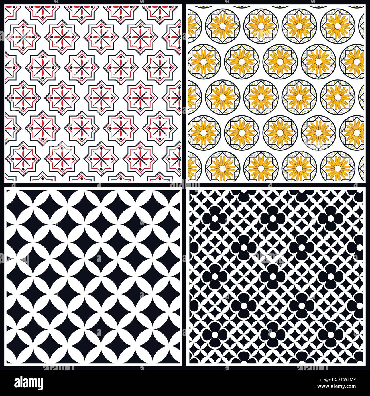 MUSTERVEKTORDESIGN UND HINTERGRUNDDESIGN Stock Vektor