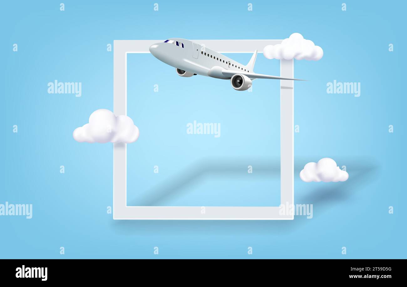 Vorlage für Bannerbeiträge für Social-Media-Bannerbeiträge für Reisen, Urlaub oder Adventure-Angebote. Design für Post- oder Webbanner in sozialen Medien Stock Vektor