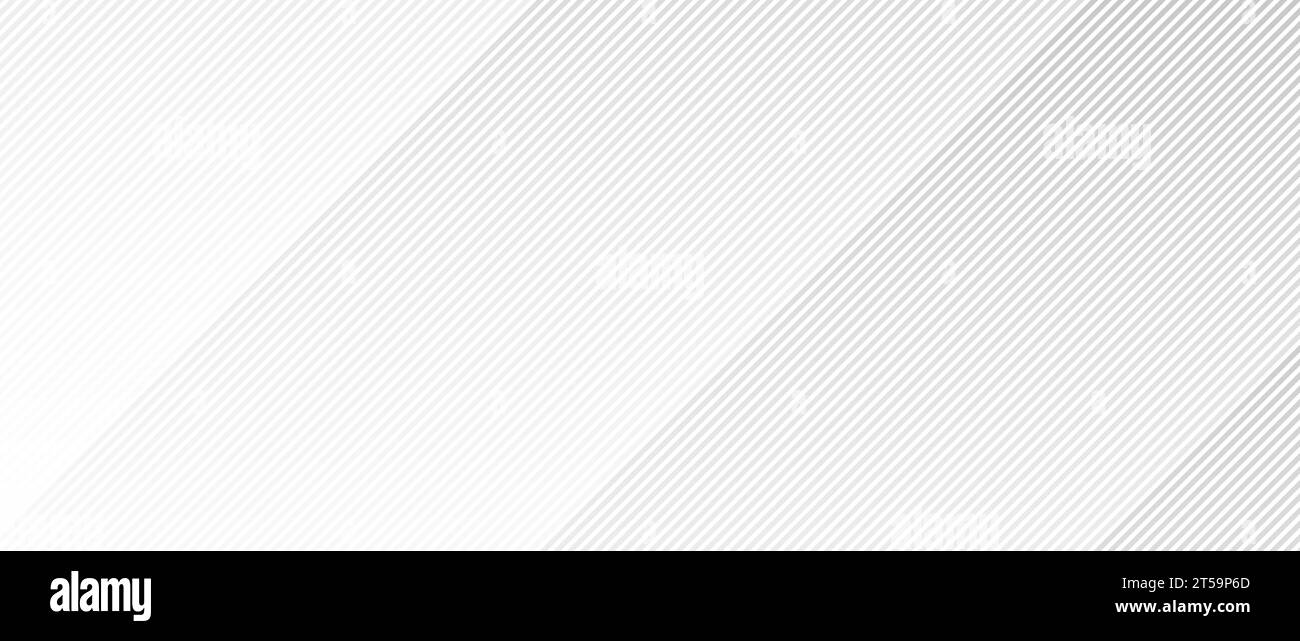 Abstrakter Hintergrund für dünne diagonale Linien. Schräge, parallele graue Streifentapete. Vektor Licht Silber schiefe geometrische Vorlage für Banner, Poster, Präsentation, Broschüre, Druck, Flyer, Karte, Cover Stock Vektor