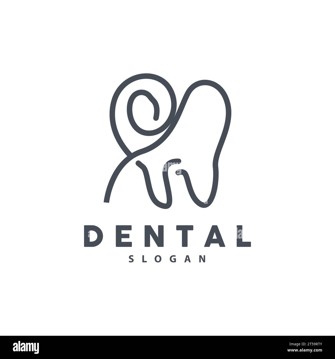 Zahnlogo, Dental Health Vector, Care Brand Illustration Stock Vektor