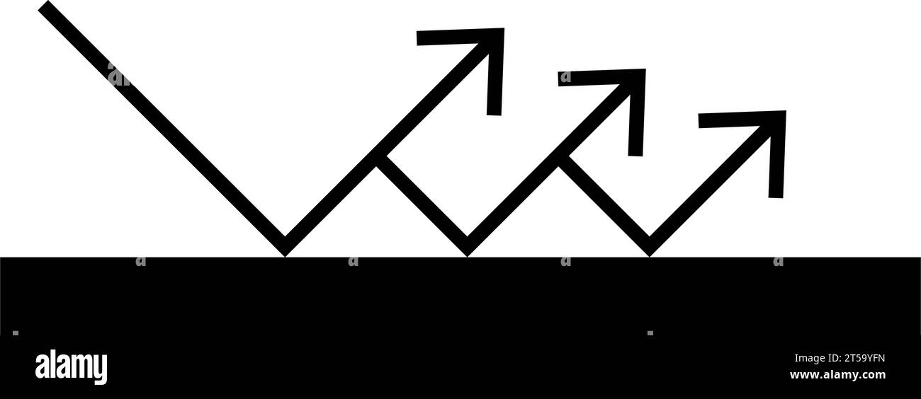 Abriebfestes Symbol einfaches Design Stock Vektor