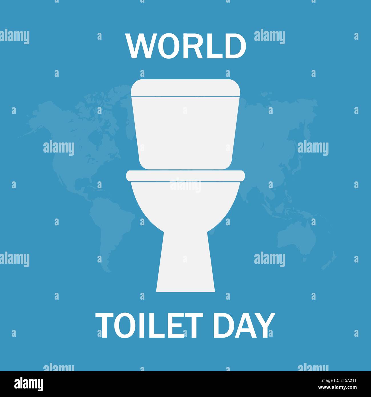 Welt-Wc-Tag. Vektorabbildung Stock Vektor