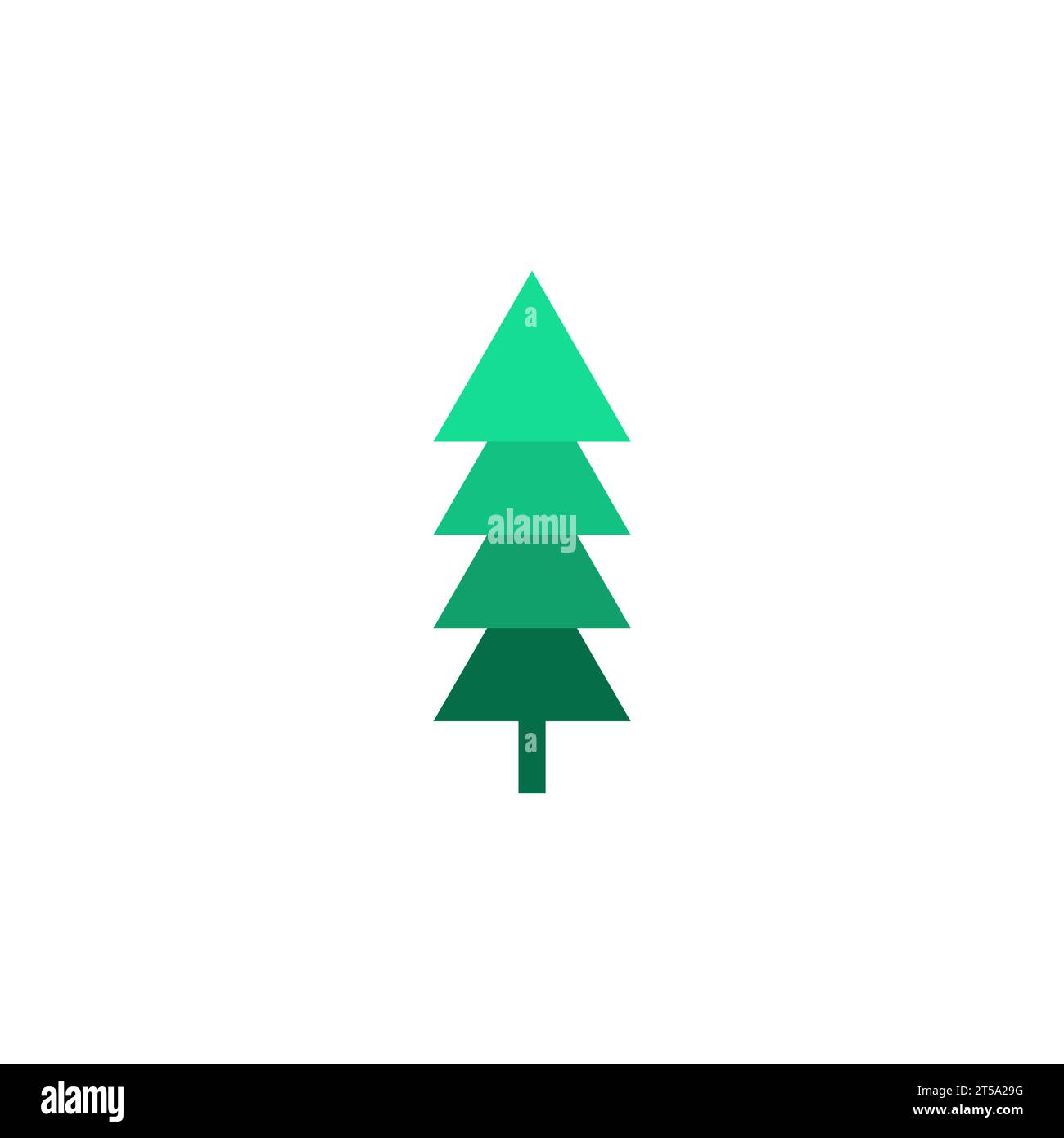 Pinienbaum-Logo-Vektor. Piniensymbol Stock Vektor