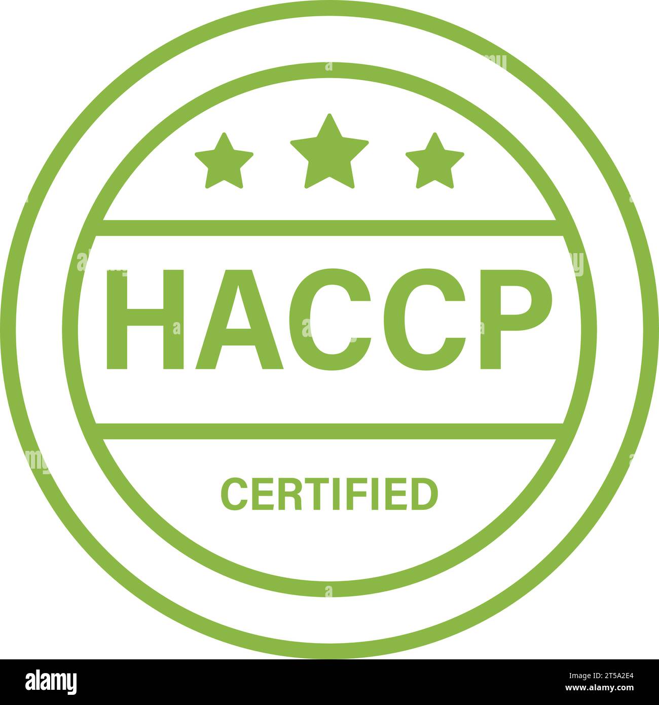 HACCP Symbol einfaches Design Stock Vektor