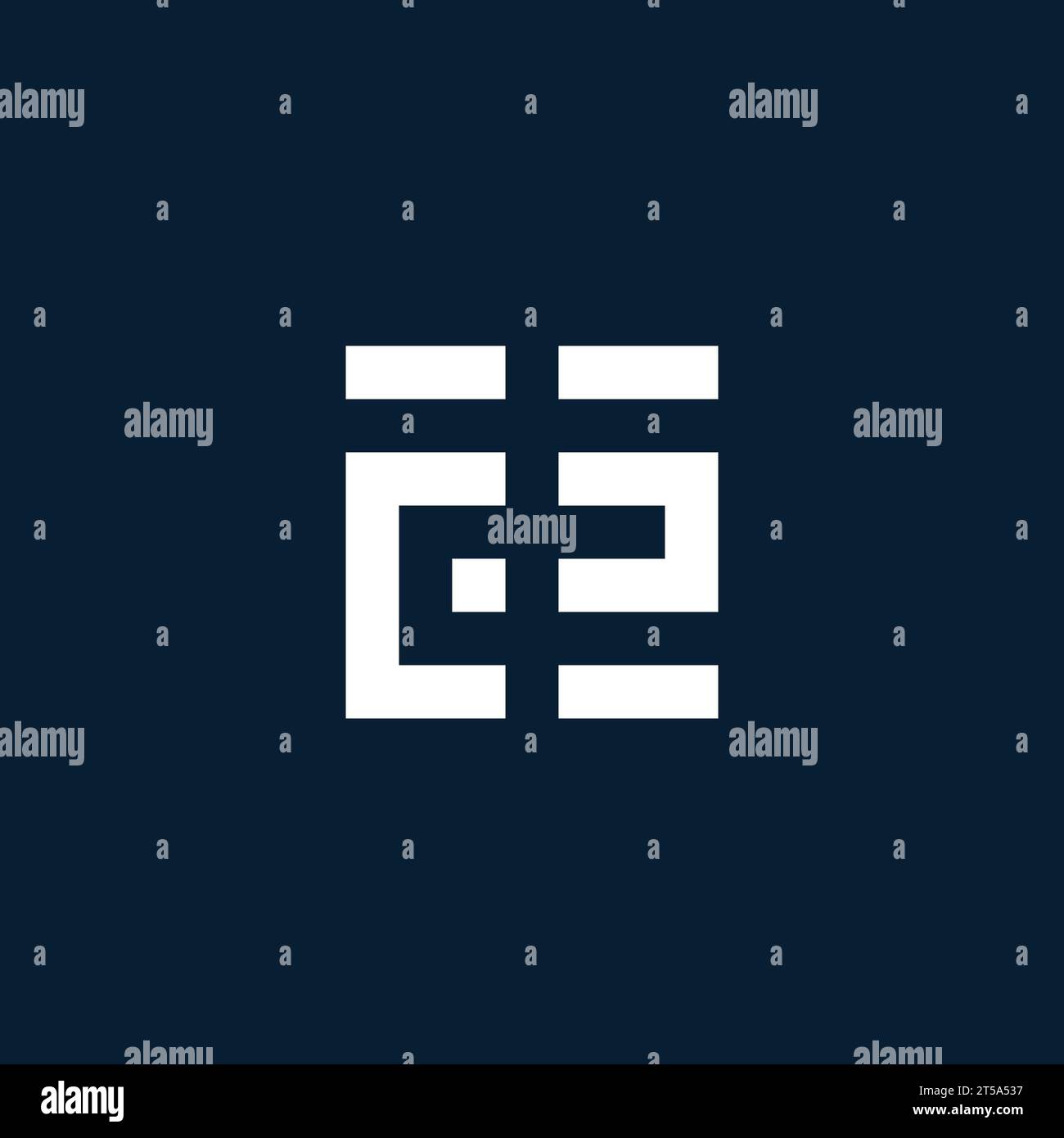 CS Initial Monogramm-Logo mit geometrischen Design-Ideen Stock Vektor