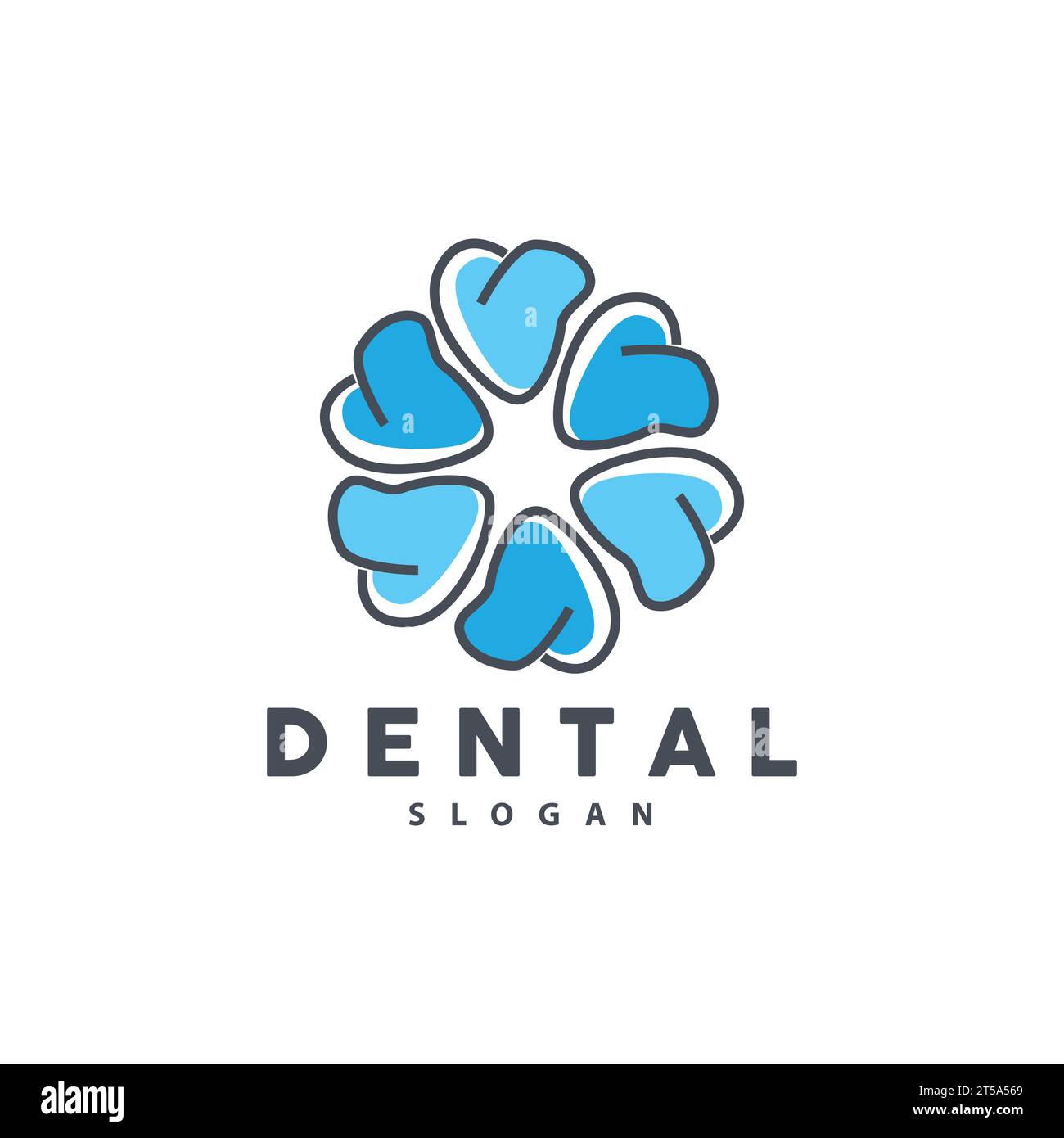 Zahnlogo, Dental Health Vector, Care Brand Illustration Stock Vektor