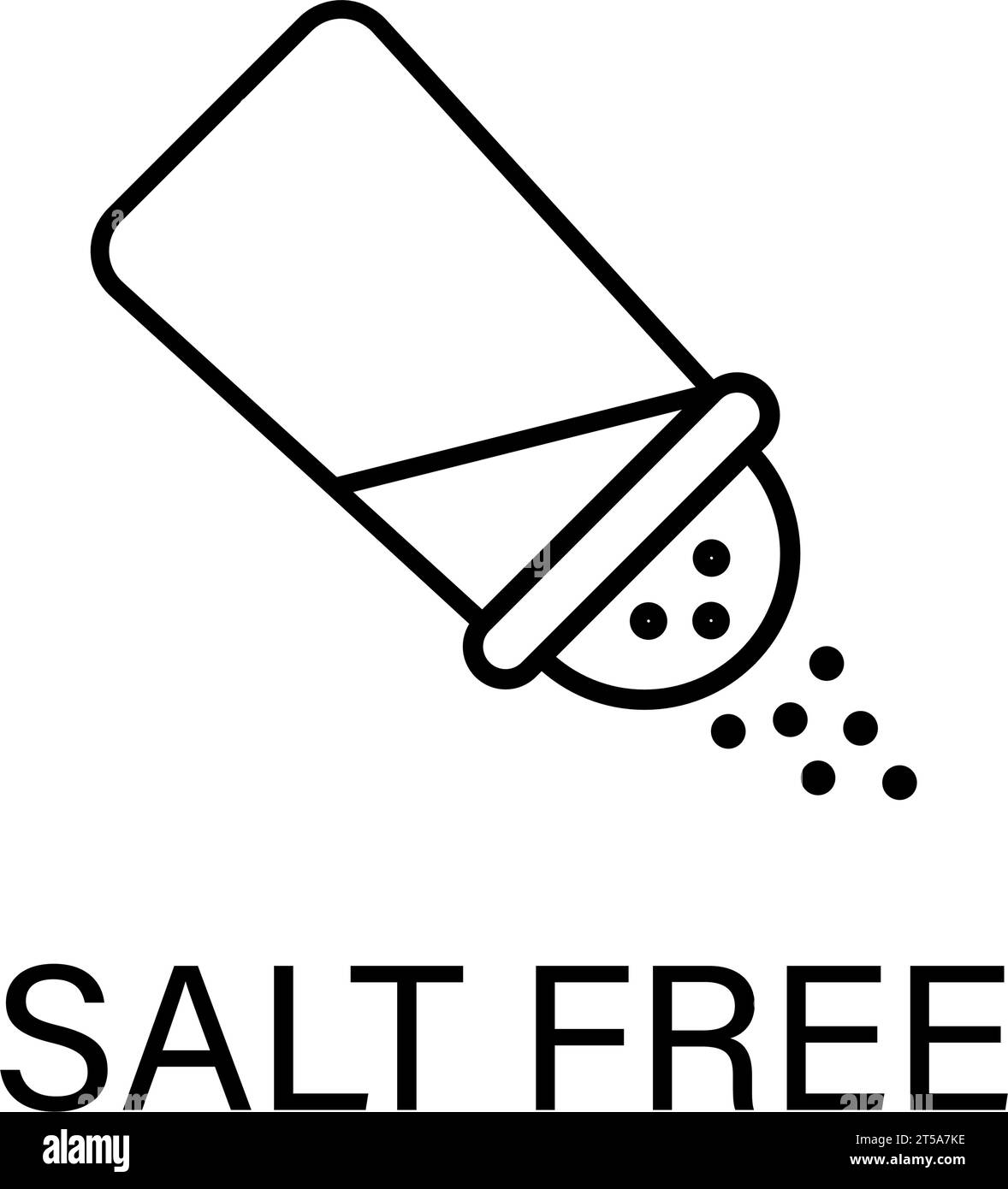 Salt Free Icon einfaches Design Stock Vektor