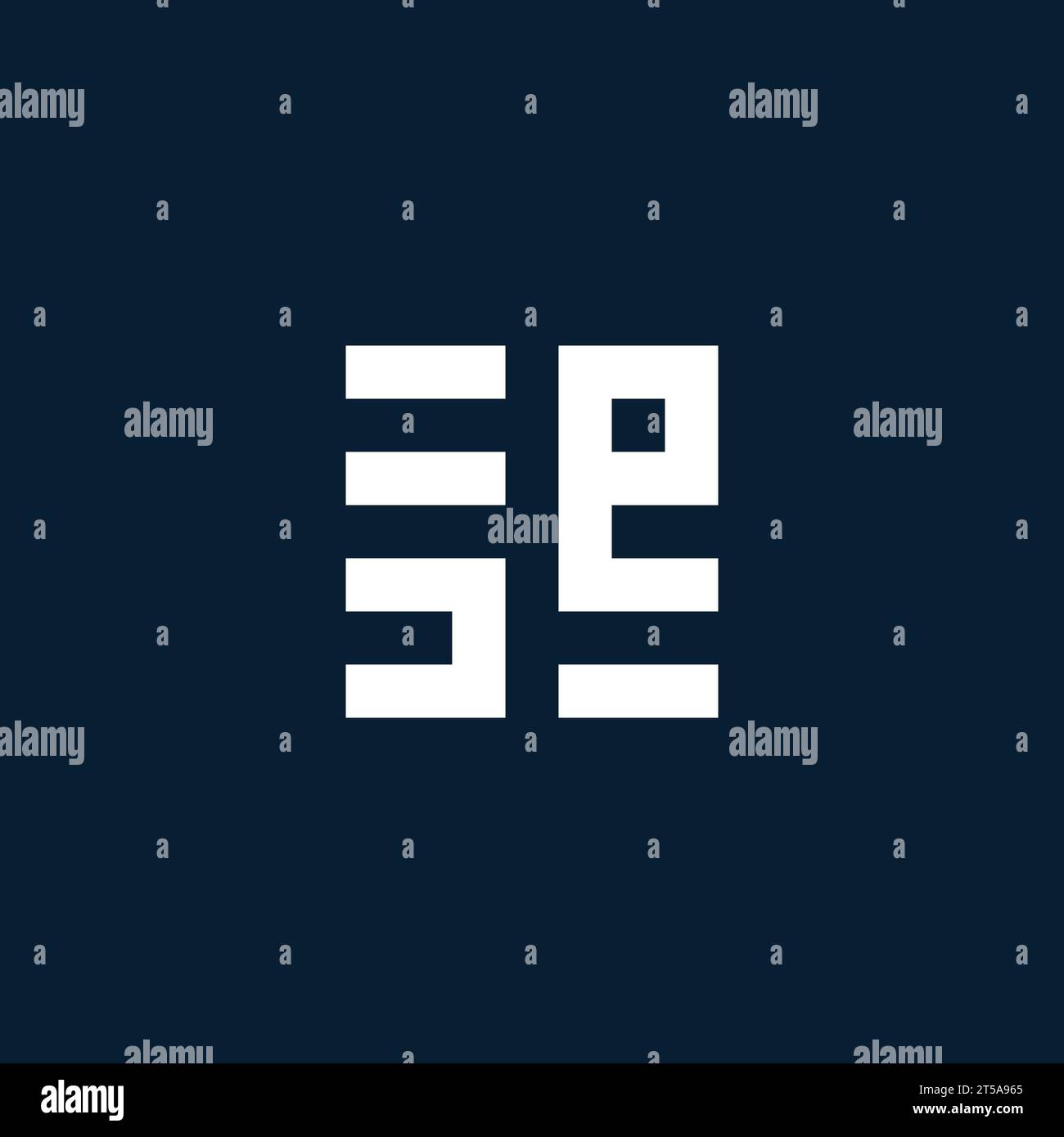 SE Initial Monogramm-Logo mit geometrischen Design-Ideen Stock Vektor