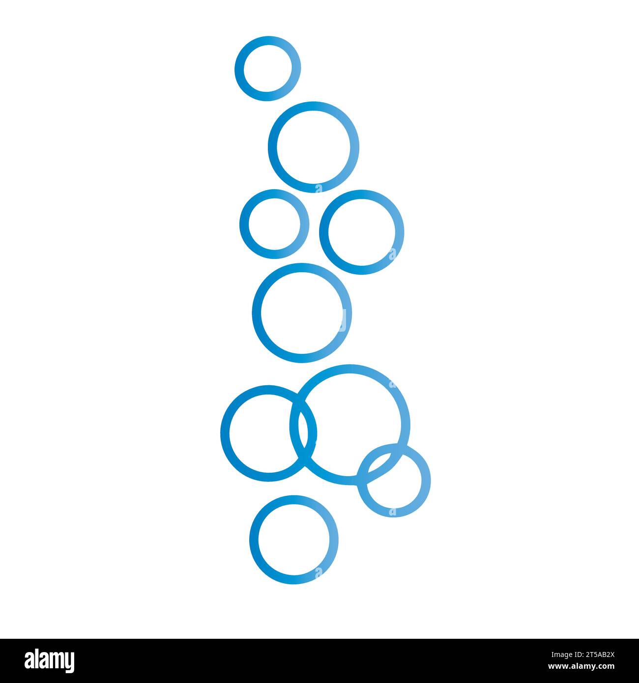 Illustration des Blasenwasservektors Stock Vektor