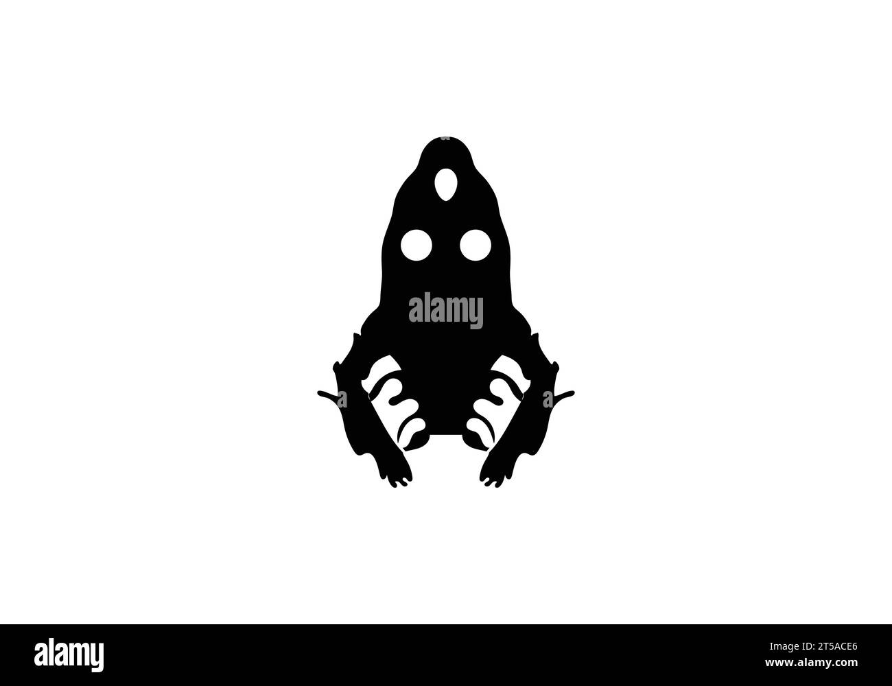 Minimalistisches Design mit Amano Shrimps-Symbol Stock Vektor
