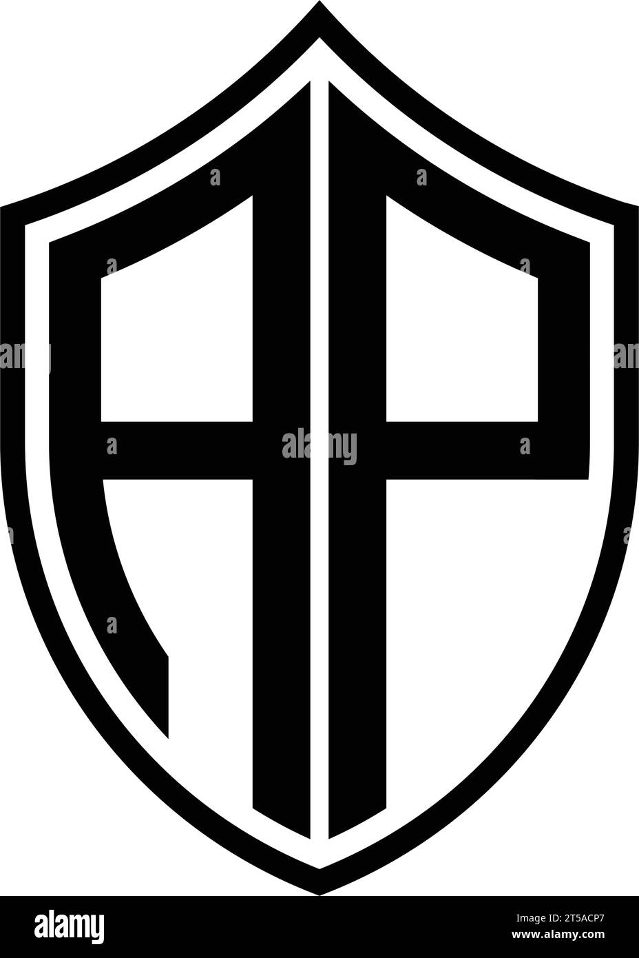 Letter ap Logo Vektor Illustration Design Stock Vektor