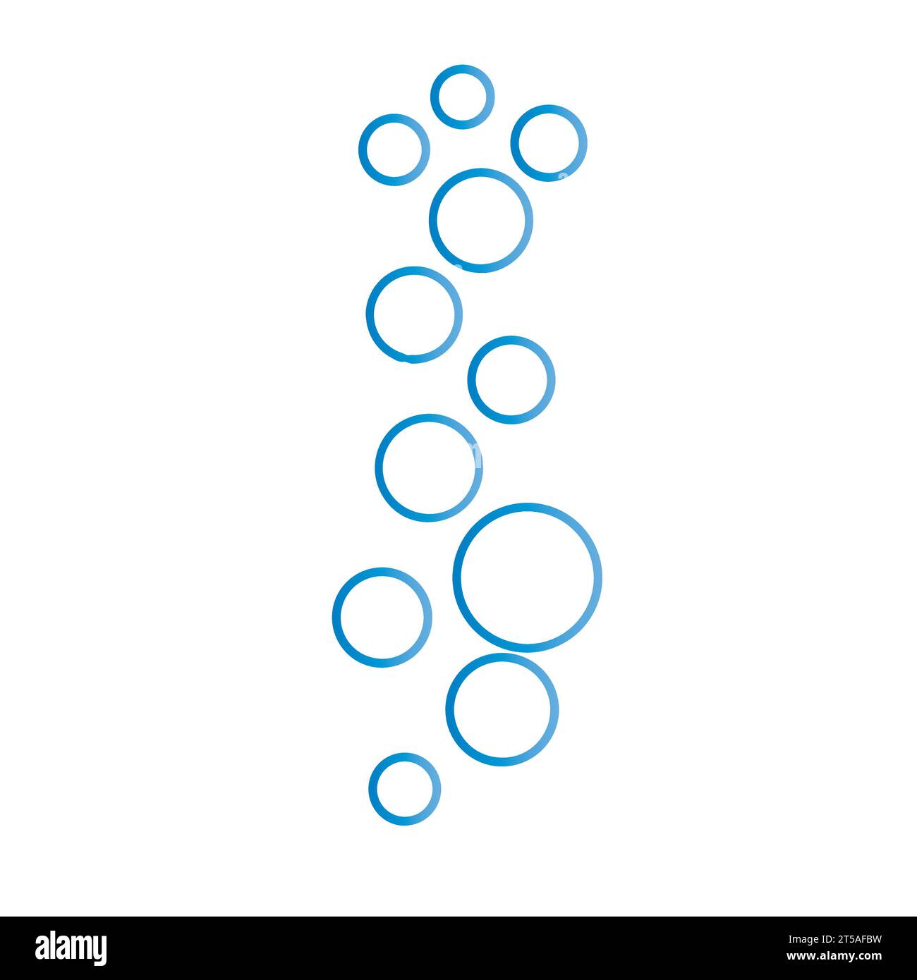 Illustration des Blasenwasservektors Stock Vektor