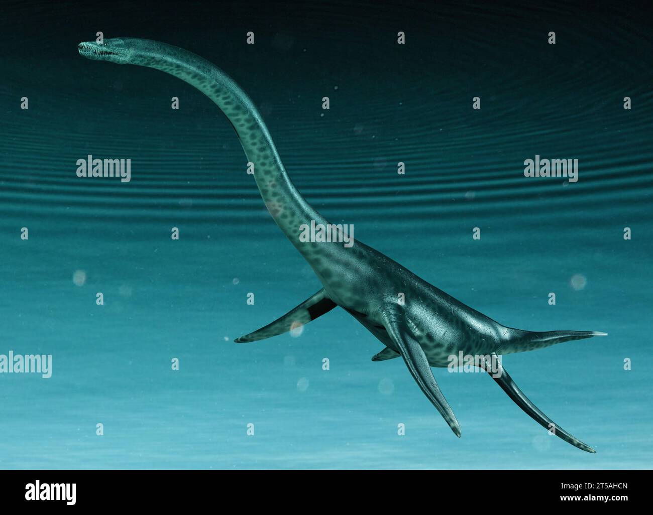 Loch Ness Monster, Illustration Stockfoto