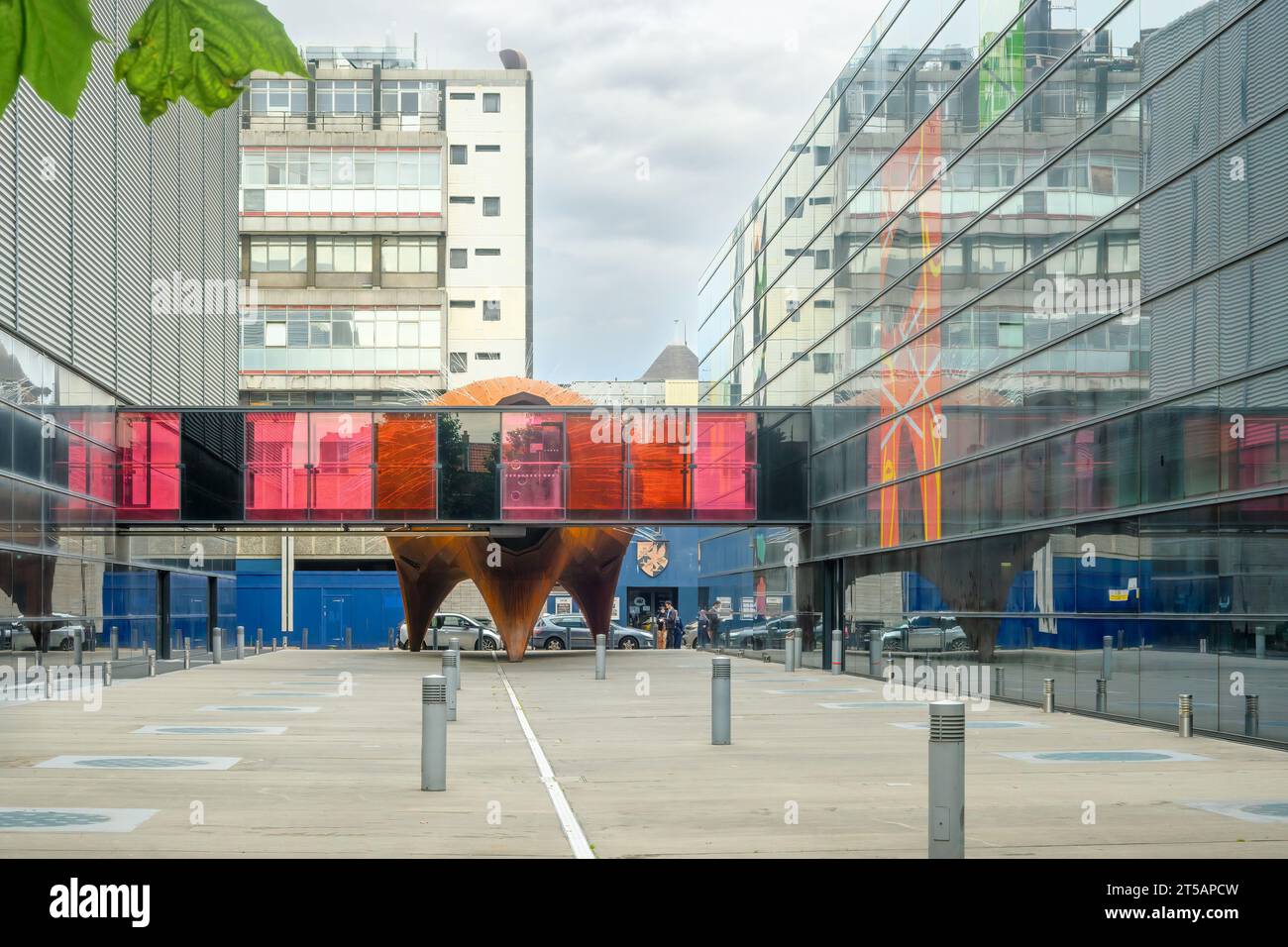 London, England, Großbritannien - Blizard Building und Neuron Pod für die Queen Mary University von will Alsop Stockfoto