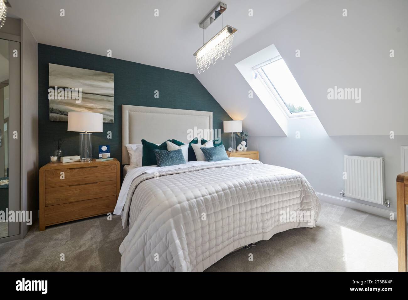 Hauptschlafzimmer zeigen Zuhause Stockfoto