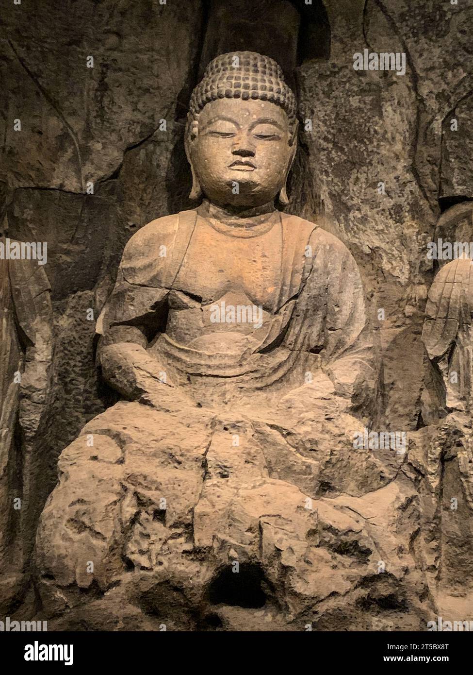 Japan, Kyushu, Usa. Buddhistische Ausstellung im Oita Prefectural History Museum. Stockfoto