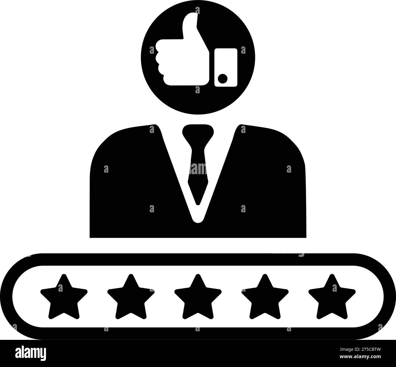 Symbol für Erfahrung, Bewertung. Einfache Vektorabbildung für Grafik- und Webdesign oder kommerzielle Zwecke Stock Vektor