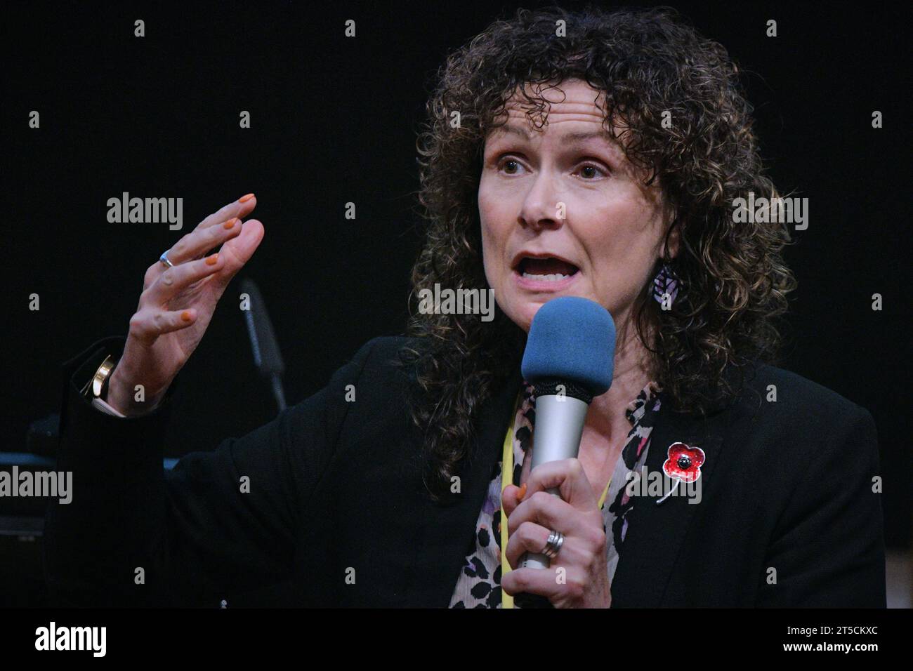 Edinburgh Schottland, Vereinigtes Königreich 4. November 2023. Stellvertretender Anführer der schottischen Liberaldemokraten Wendy Chamberlain bei der Herbstkonferenz der Scottish Liberal Democrats 2023 am Royal College of Physicians. Credit sst/alamy Live News Stockfoto