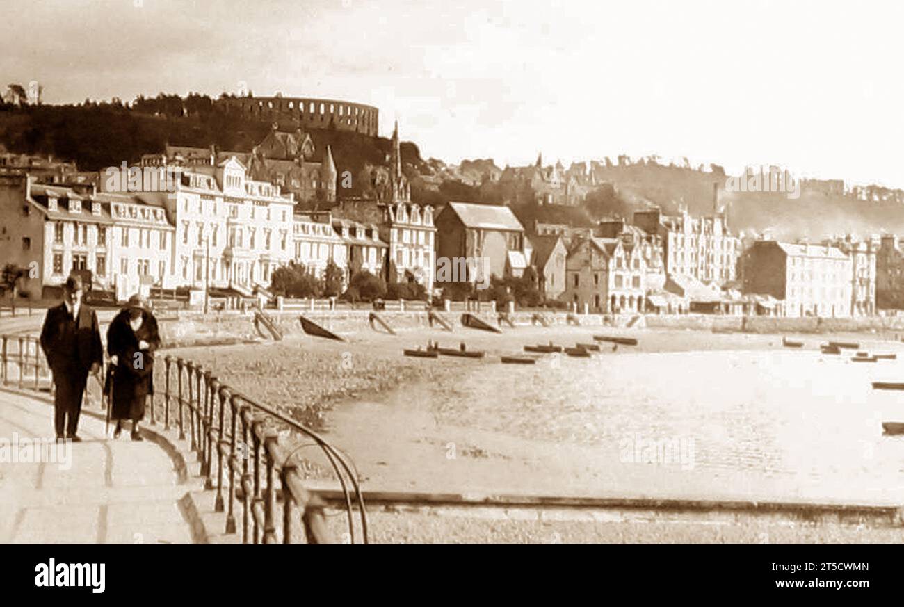 Die Esplanade, Oban Scotland, Anfang der 1900er Jahre Stockfoto