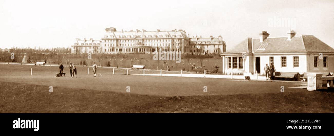 Gleneagles Golfplatz, Anfang der 1900er Jahre Stockfoto