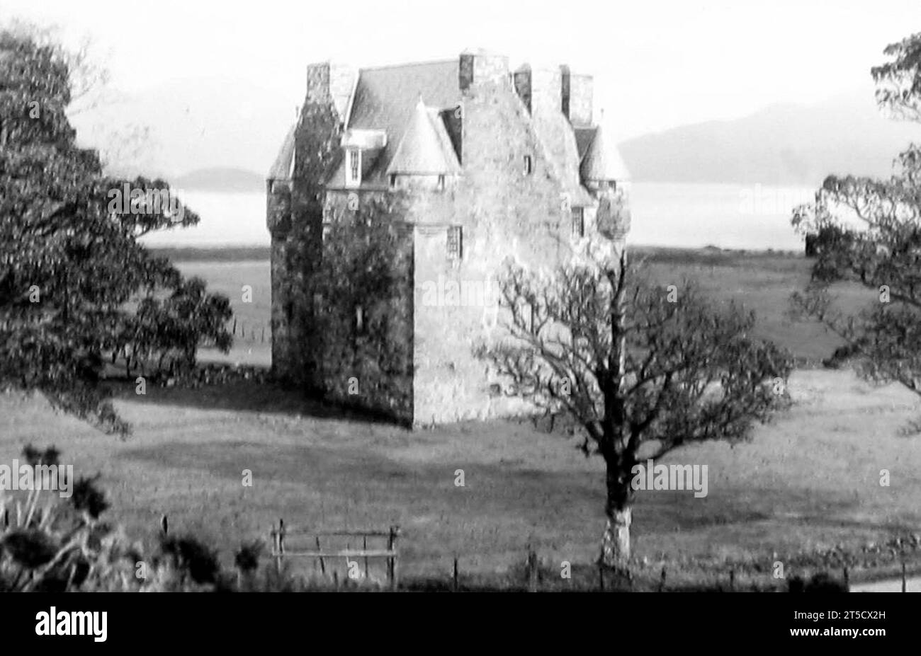 Barcaldine Castle in der Nähe von Oban, Anfang der 1900er Jahre Stockfoto