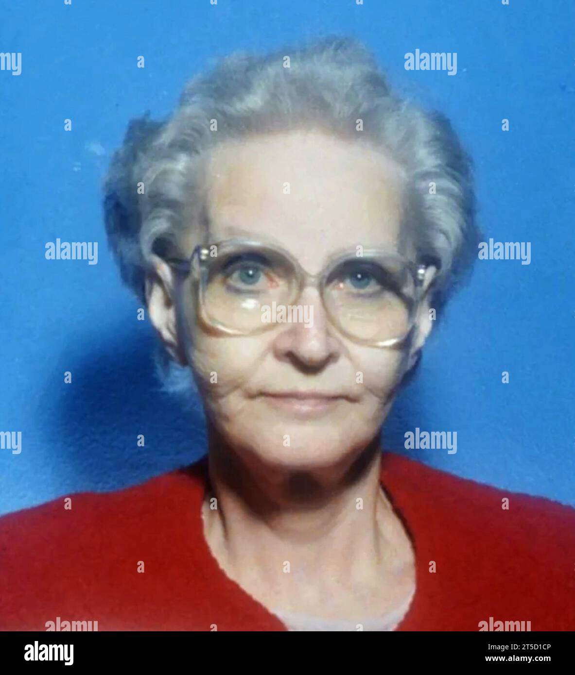 Dorothea Puente. Polizeifoto des amerikanischen Serienmörders Dorothea Helen Puente (1929-2011), 1988 Stockfoto