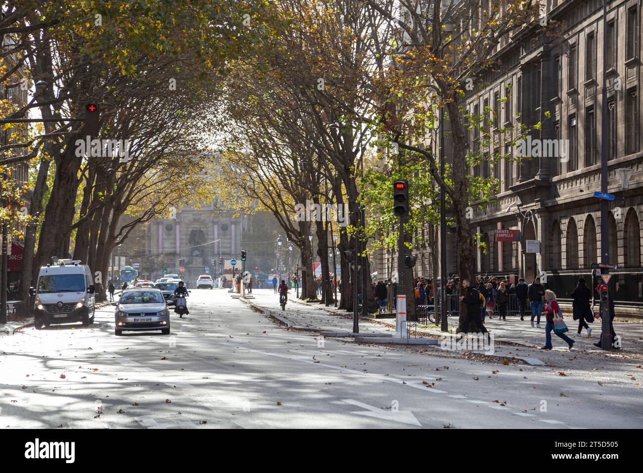 Boulevard du Palais, Paris, Frankreich. Stockfoto