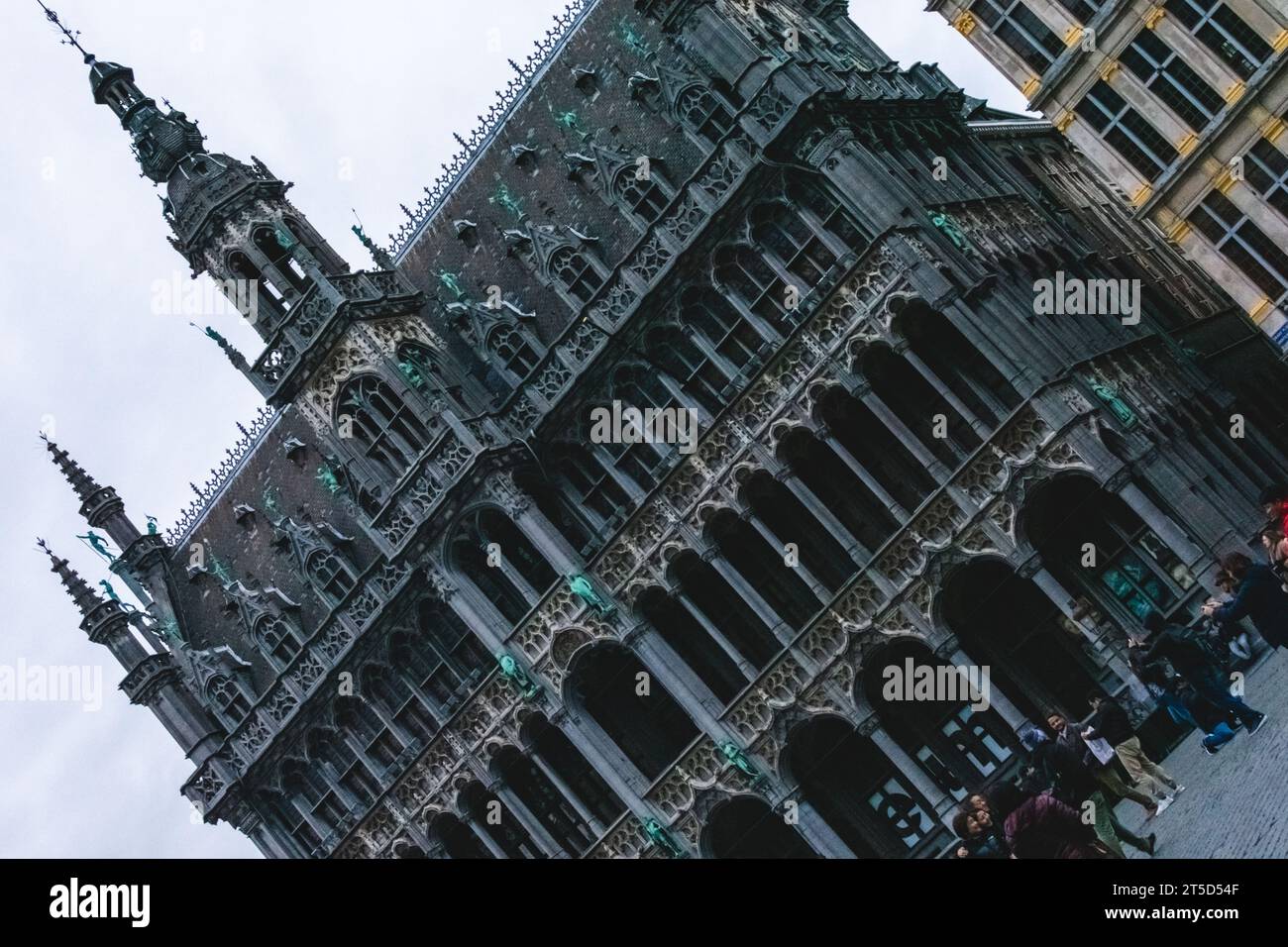 Brüssel Stadt ist die Hauptstadt Belgiens für Ferien das ganze Jahr über, mit vielen antiken Denkmälern und ausgezeichnetem Klima, Brüssel Stadt, Belgien, 02-10- Stockfoto