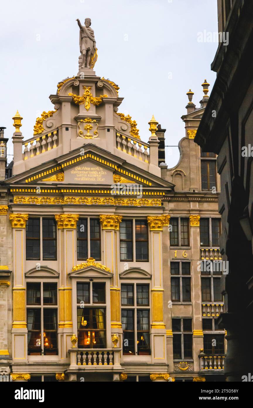 Brüssel Stadt ist die Hauptstadt Belgiens für Ferien das ganze Jahr über, mit vielen antiken Denkmälern und ausgezeichnetem Klima, Brüssel Stadt, Belgien, 02-10- Stockfoto