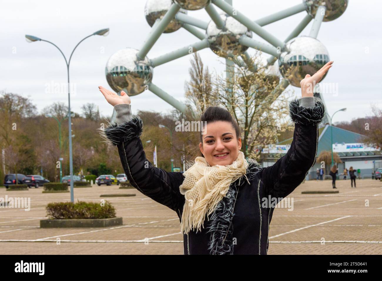 Brüssel Stadt ist die Hauptstadt Belgiens für Ferien das ganze Jahr über, mit vielen antiken Denkmälern und ausgezeichnetem Klima, Brüssel Stadt, Belgien, 02-10- Stockfoto