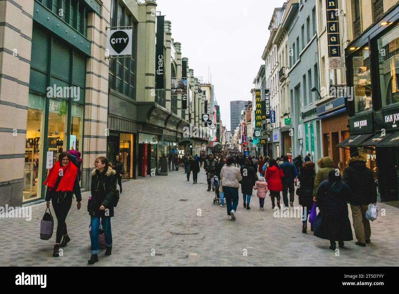 Brüssel Stadt ist die Hauptstadt Belgiens für Ferien das ganze Jahr über, mit vielen antiken Denkmälern und ausgezeichnetem Klima, Brüssel Stadt, Belgien, 02-10- Stockfoto