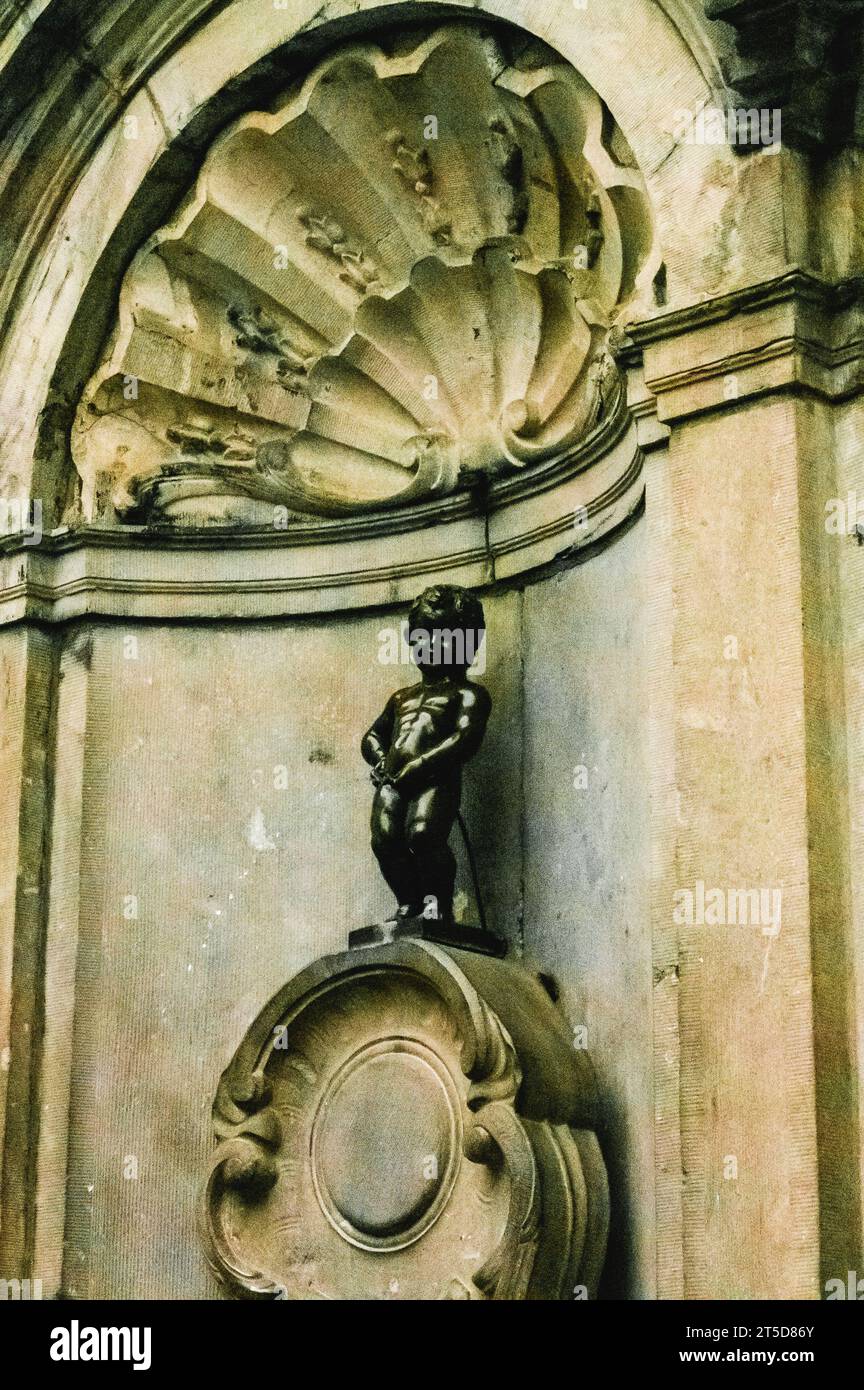 Brüssel Stadt ist die Hauptstadt Belgiens für Ferien das ganze Jahr über, mit vielen antiken Denkmälern und ausgezeichnetem Klima, Brüssel Stadt, Belgien, 02-10- Stockfoto