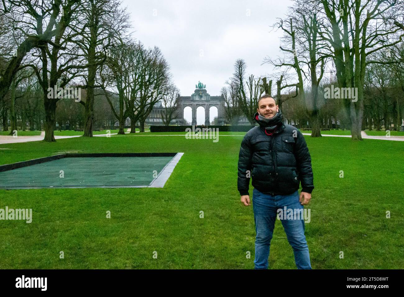 Brüssel Stadt ist die Hauptstadt Belgiens für Ferien das ganze Jahr über, mit vielen antiken Denkmälern und ausgezeichnetem Klima, Brüssel Stadt, Belgien, 02-10- Stockfoto