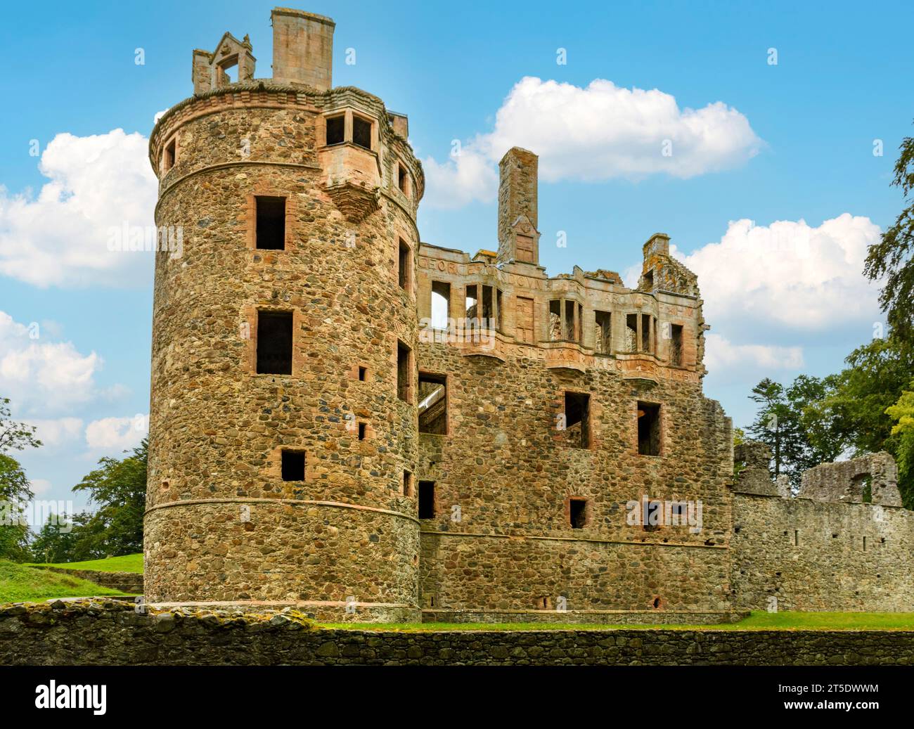 Huntly Castle, ehemals Stammsitz des Häuptlings des Clans Gordon, Earl of Huntly. Aberdeenshire, Schottland, Großbritannien Stockfoto