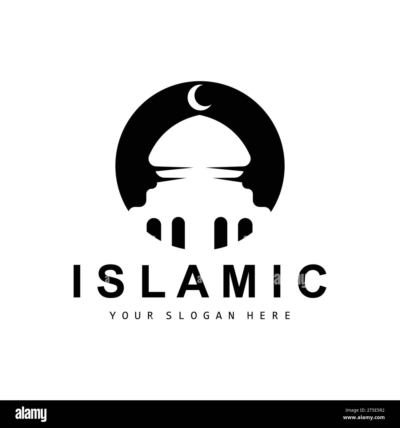 Mosque Logo, Vector Islamic, Islamic Day Ramadan Design, Eid Eid Und Eidul Adha Stock Vektor