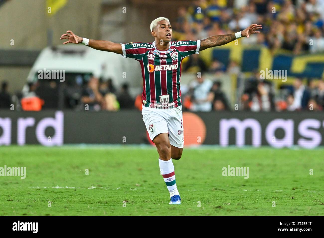 Rio, Brasilien - 04. November 2023, John Kennedy (Atacante) Spieler im Spiel zwischen Fluminense (BRA) und Boca Juniors (ARG) im Maracanã-Stadion von fi Stockfoto