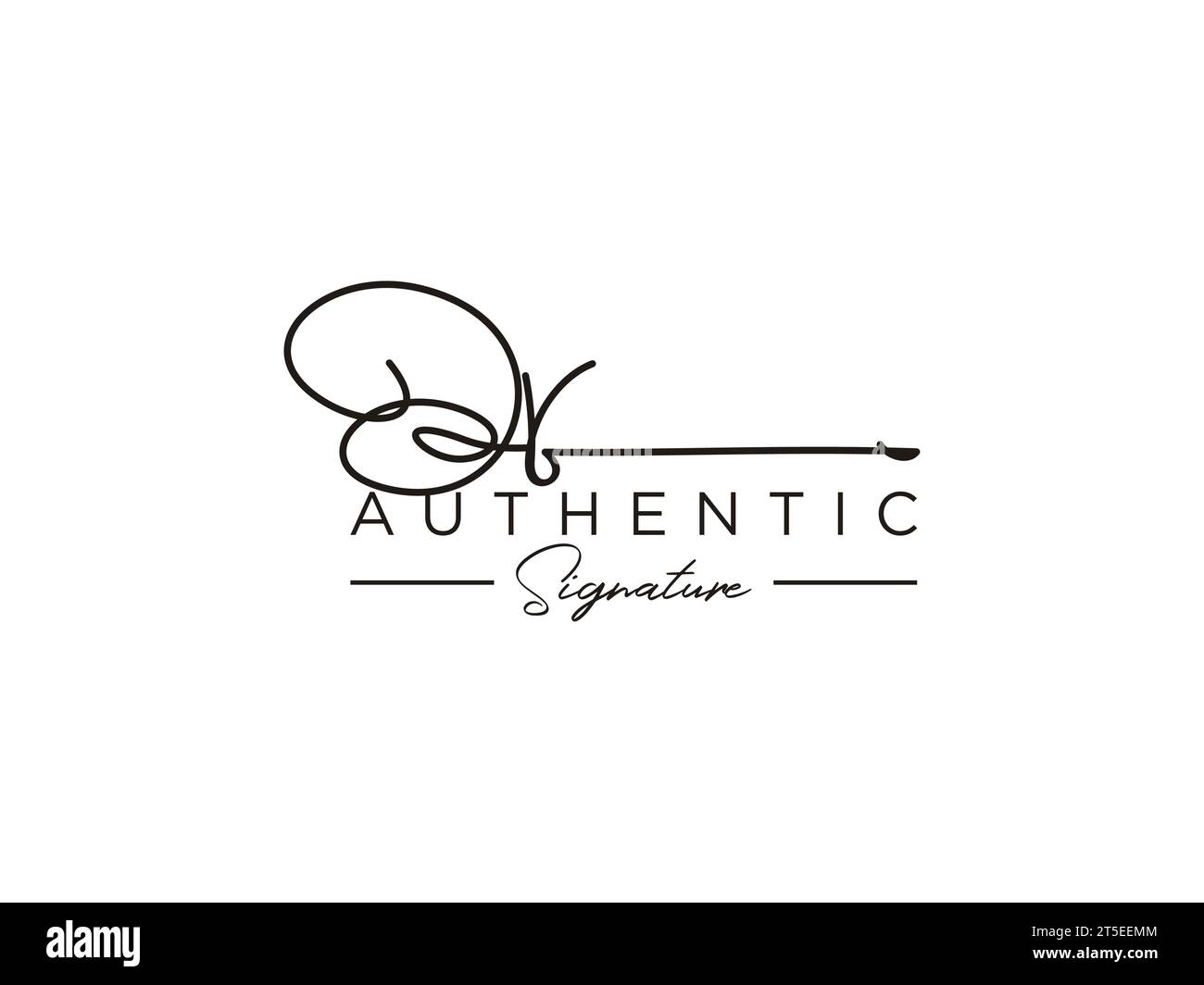 ODER Signature Logo Template Vector. Stock Vektor