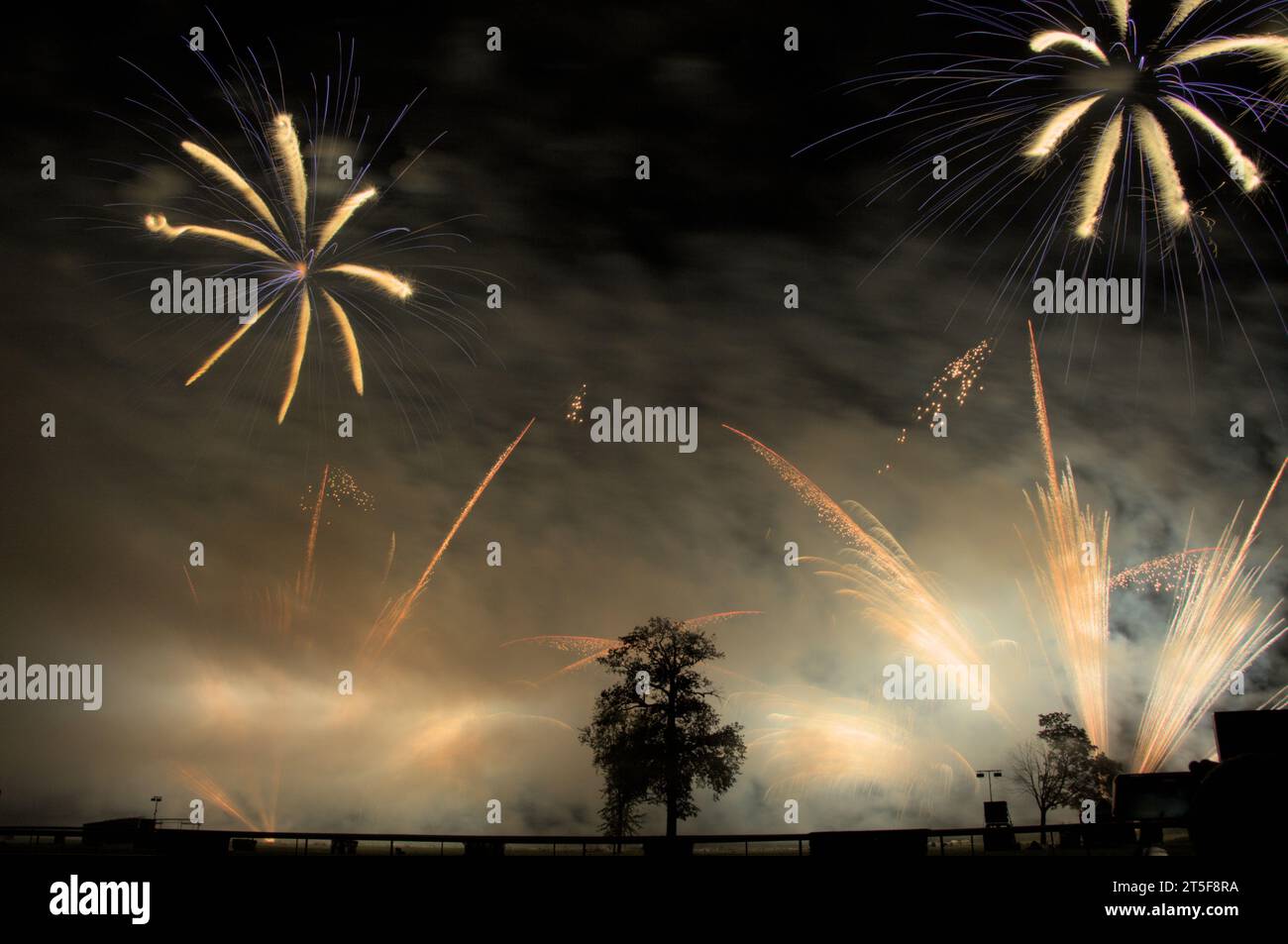 Spectable de feu d'artifice 2024 Stockfoto