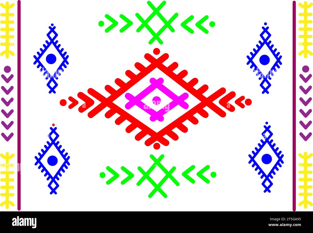 Berber-Symbol, Tifinagh, Berber-Design, Amazigh-Kultur, Amazigh-Tattoo.Vektor-Illustration. Stock Vektor