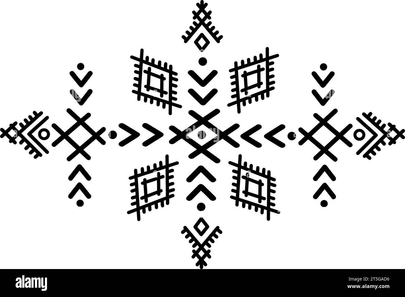 Berber-Symbol, Tifinagh, Berber-Design, Amazigh-Kultur, Amazigh-Tattoo.Vektor-Illustration. Stock Vektor