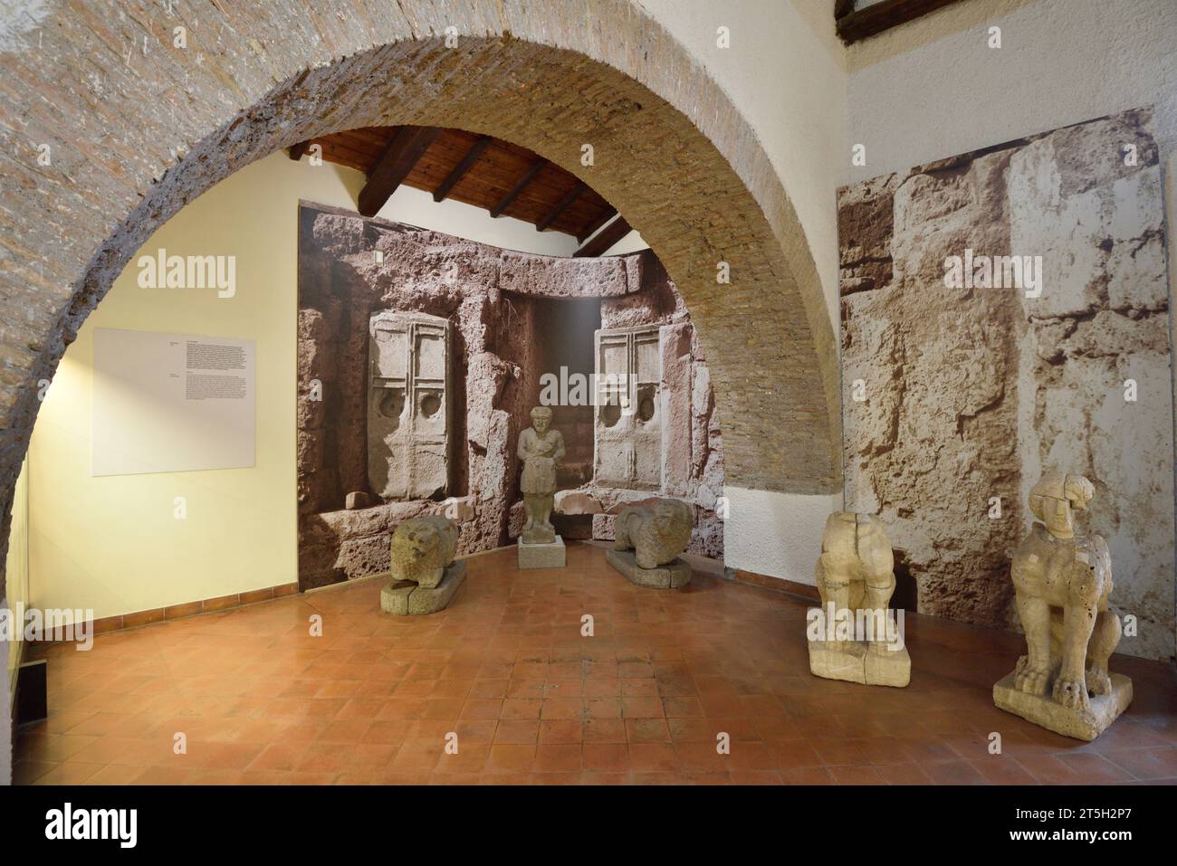 Museo Nazionale Archeologico Cerite, Cerveteri, Latium, Italien Stockfoto